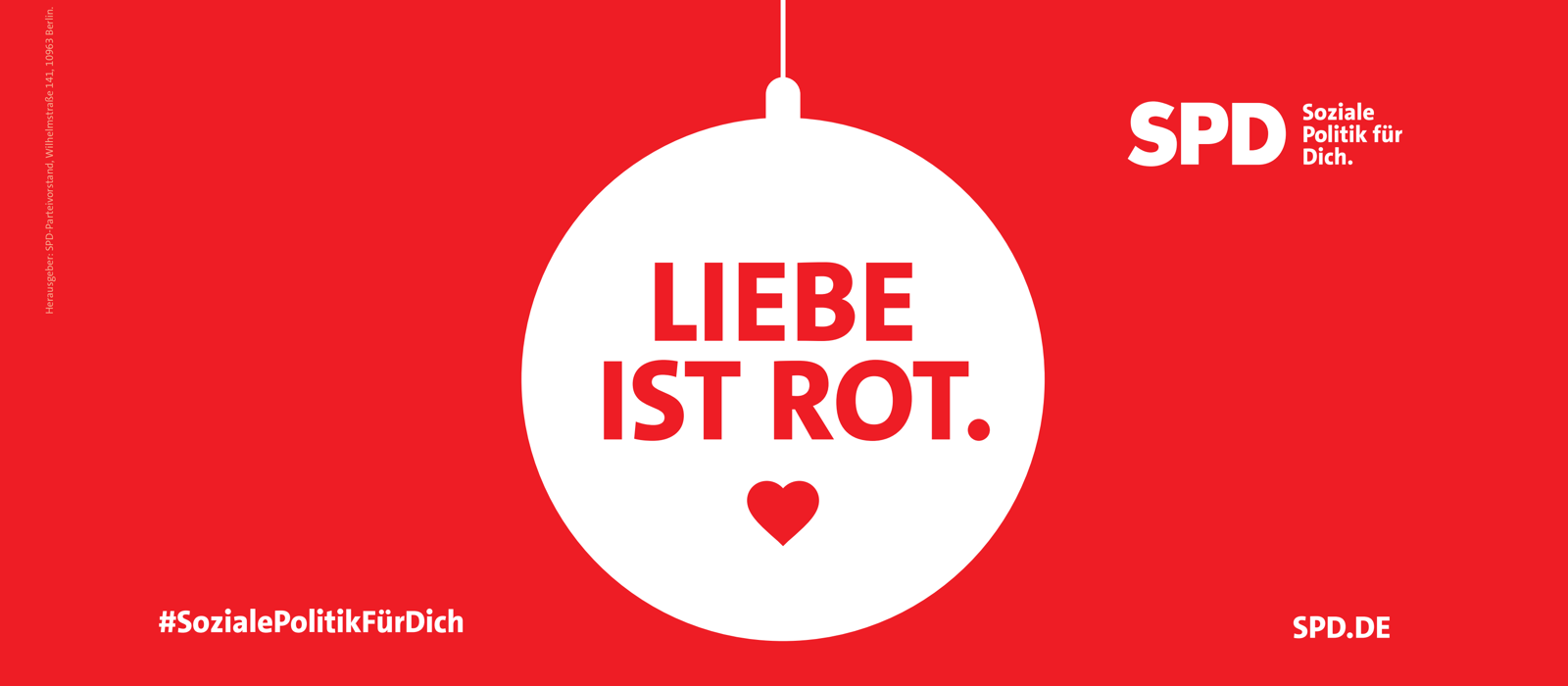 Liebe ist rot - Fröhliche Weihnachten!